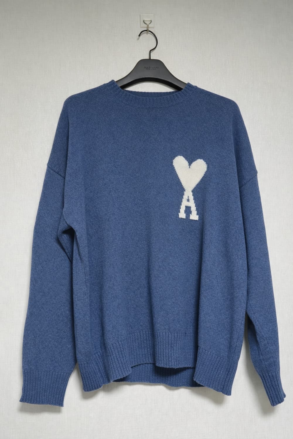 아미 하트 로고 (안타르시아) 니트 스웨터 블루 L 상품이미지1