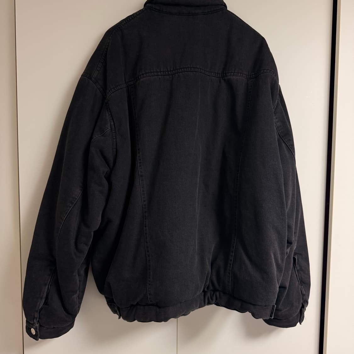 BALENCIAGA 발렌시아가 패디드 흑청 데님 자켓 상품이미지4