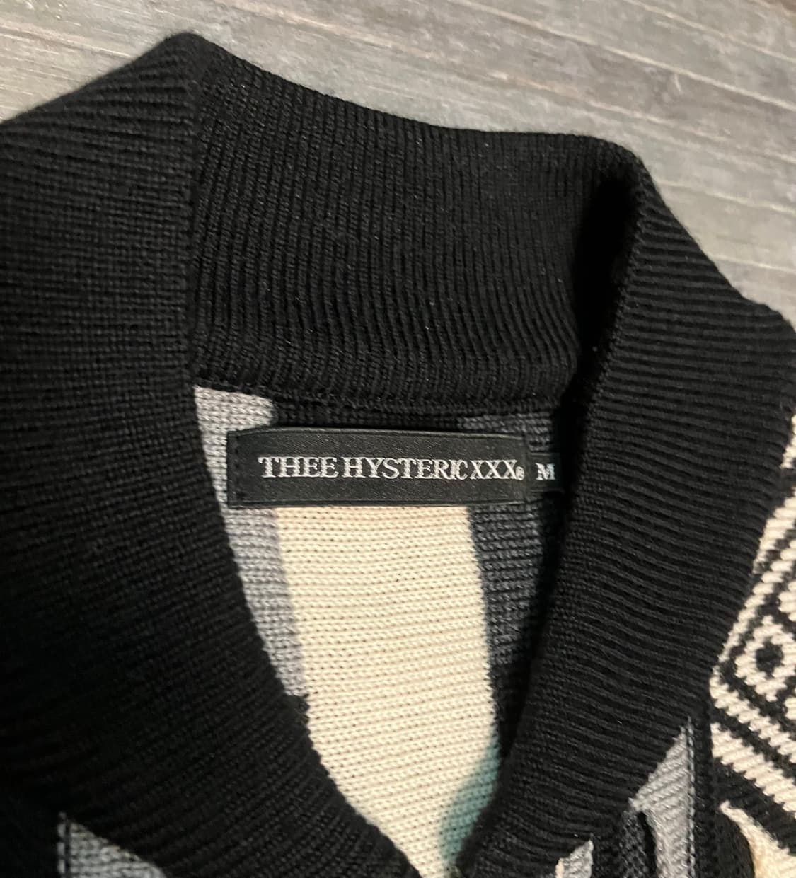 19fw Hysteric Glamour 자카드 니트 집업 상품이미지3
