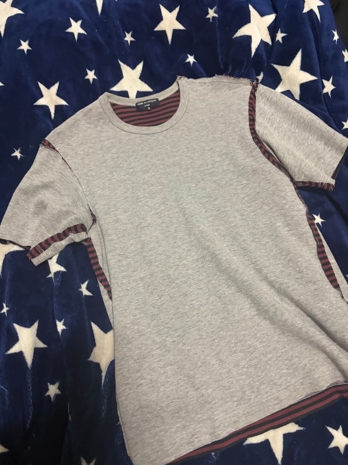 꼼데가르송 옴므 리버서블 반팔티 s 상품이미지1