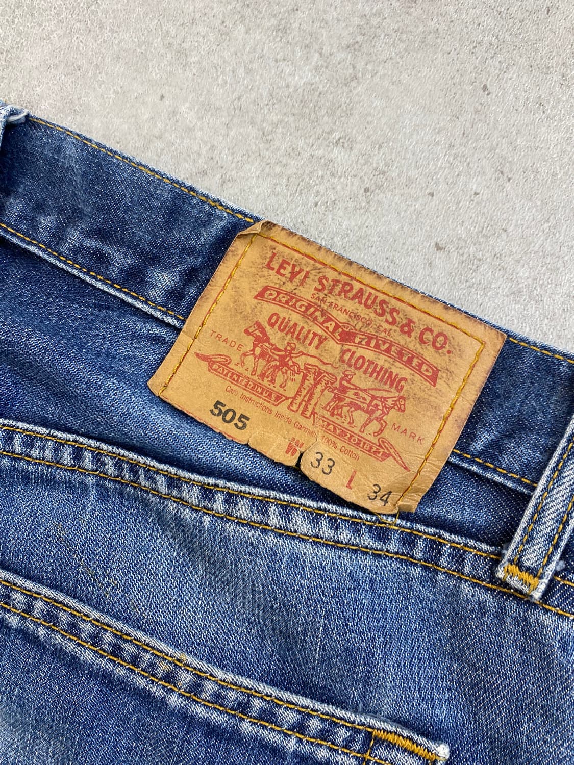 [31] 90s Levi's 505 리바이스 레귤러 핏 데님팬츠 상품이미지7