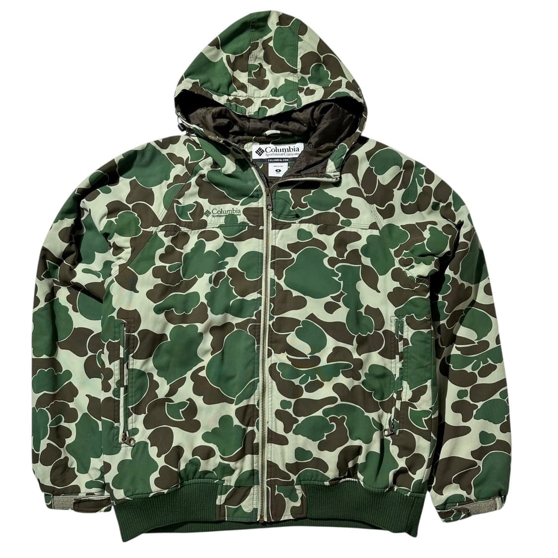 컬럼비아 카모플라쥬 후드 경량 패딩 자켓 상품이미지1