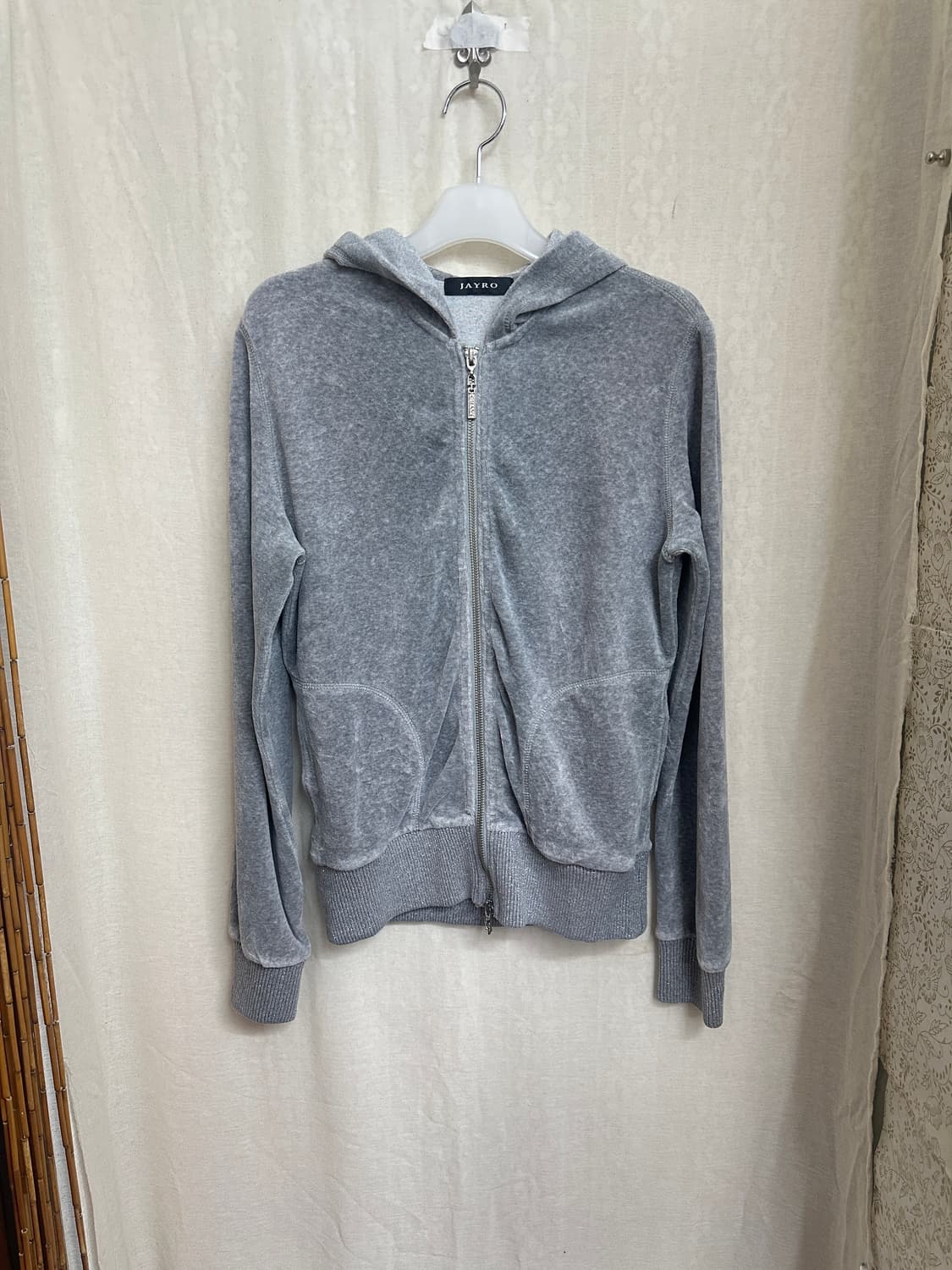 jayro 벨벳 후드집업 2way 상품이미지1