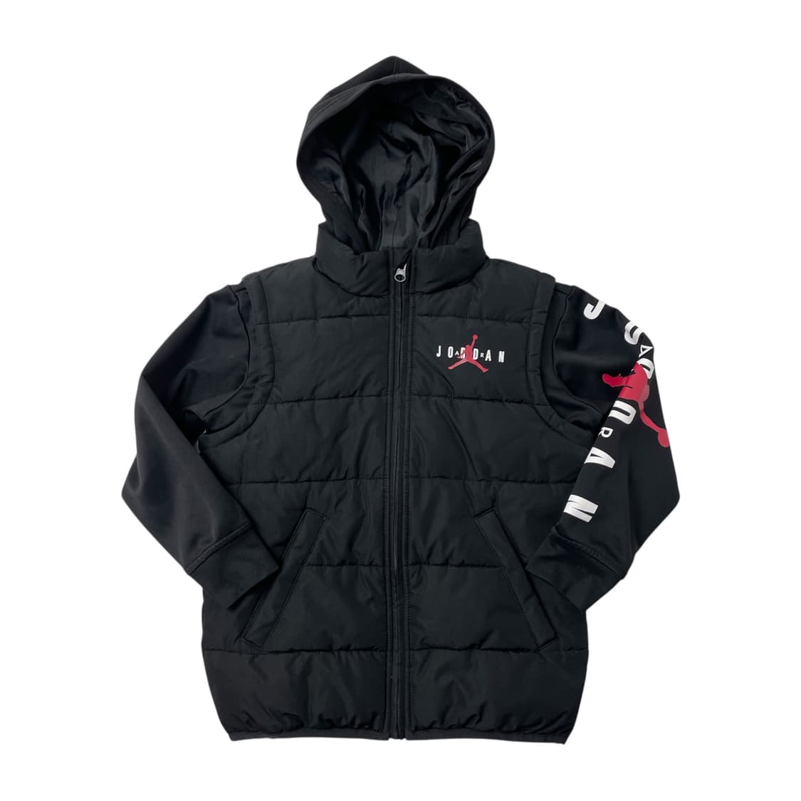 [택포] 조던 키즈 보이즈 패딩 후드 점퍼 베스트 상품이미지1