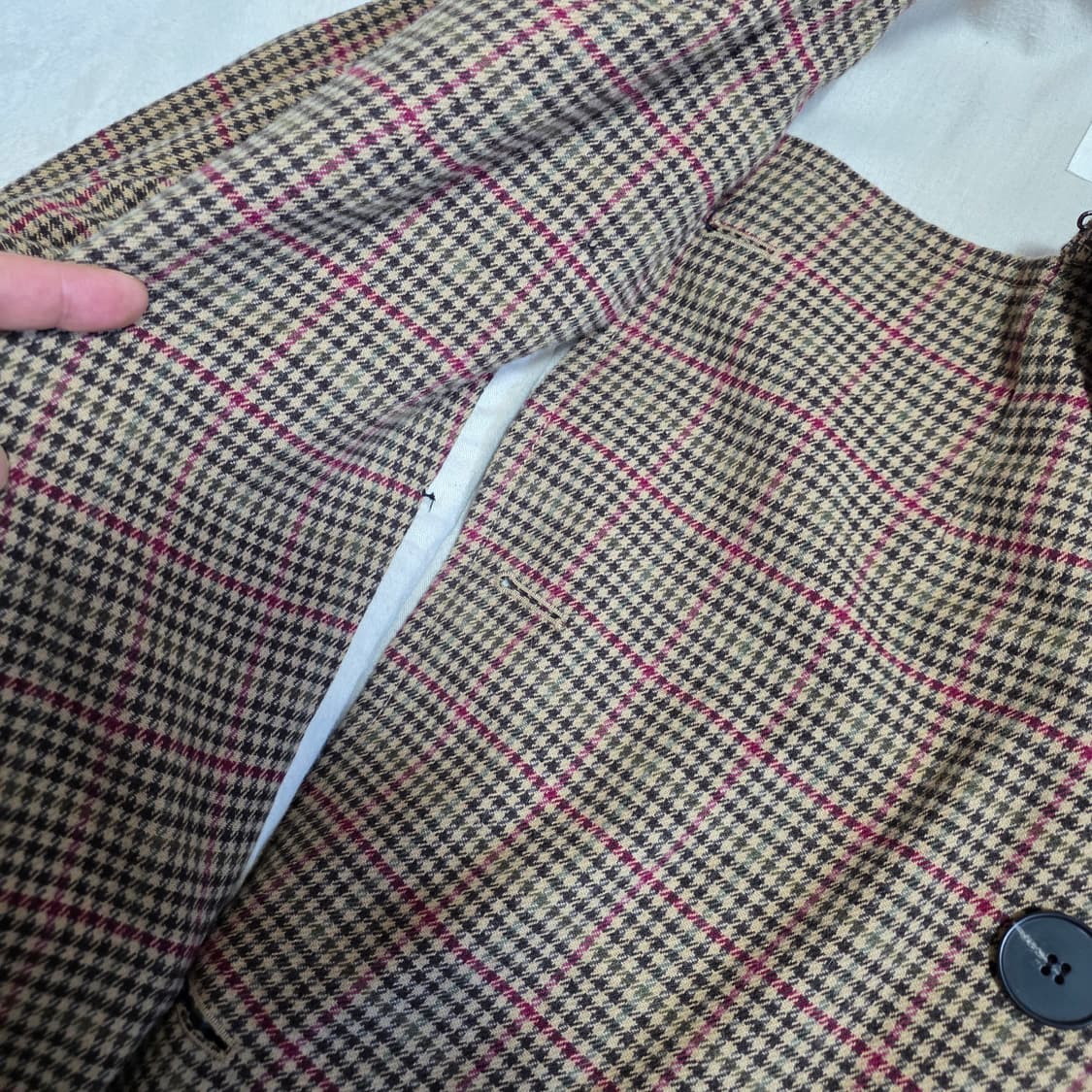 (44)여성 톰보이 빈티지 클래식 체크 트렌치코트  상품이미지4