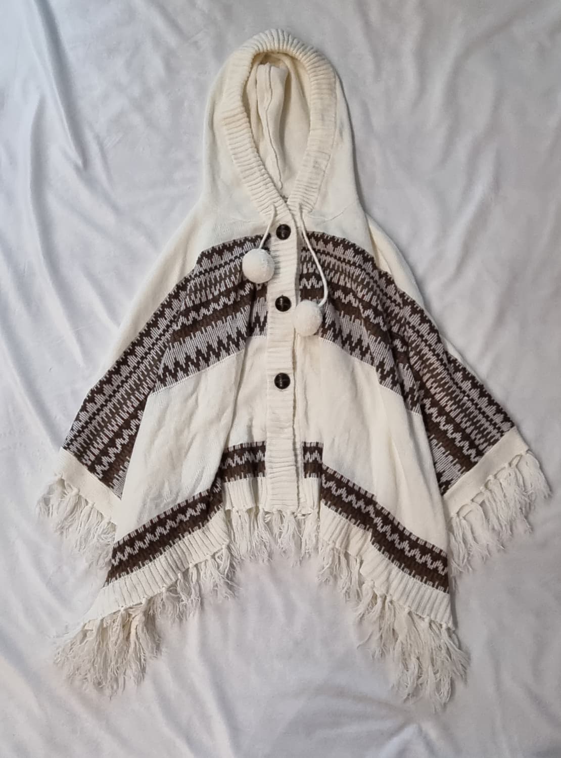 빈티지 모리걸 하구미 히피 에스닉 케이프 망토 상품이미지1