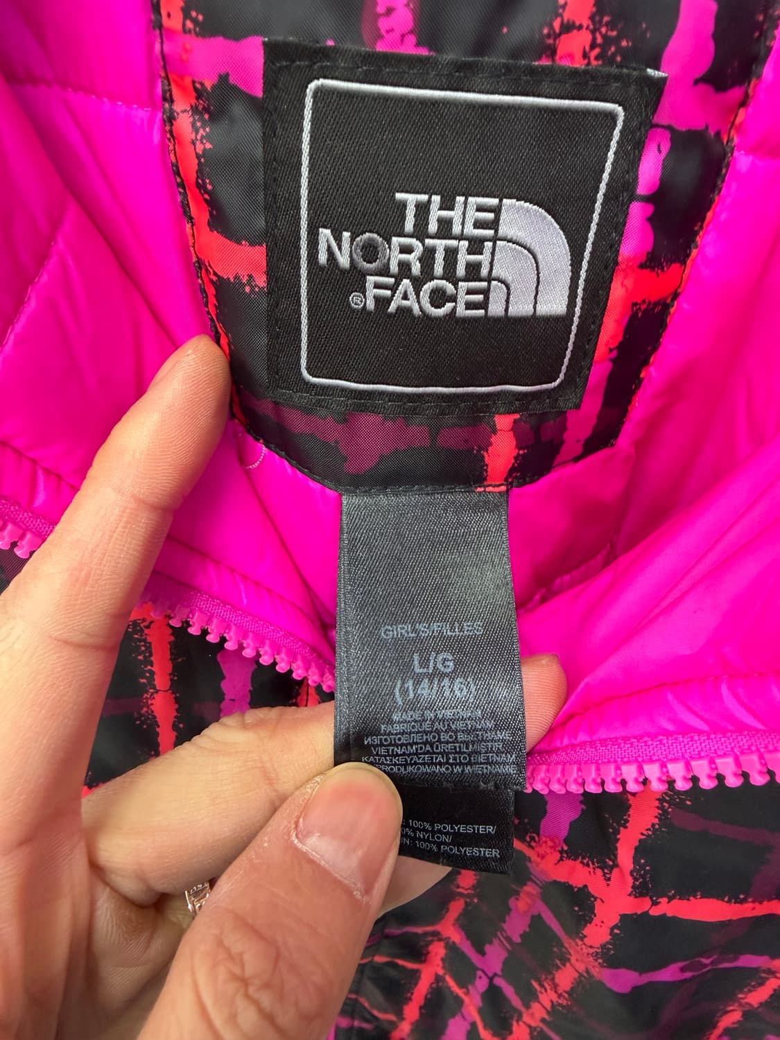 정품) 노스페이스 주니어 및 여성패딩 L 상품이미지5