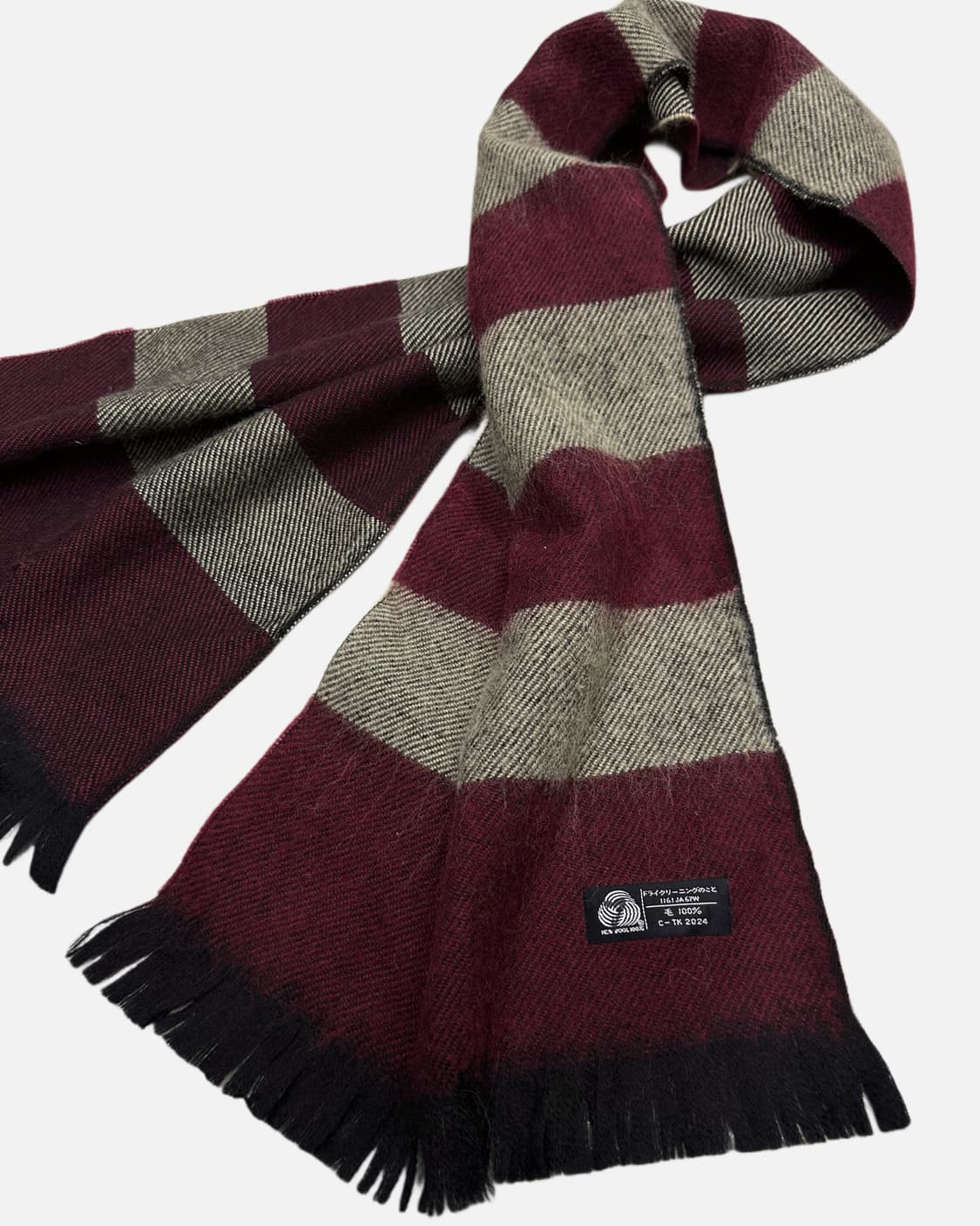 red stripe wool muffler 상품이미지2