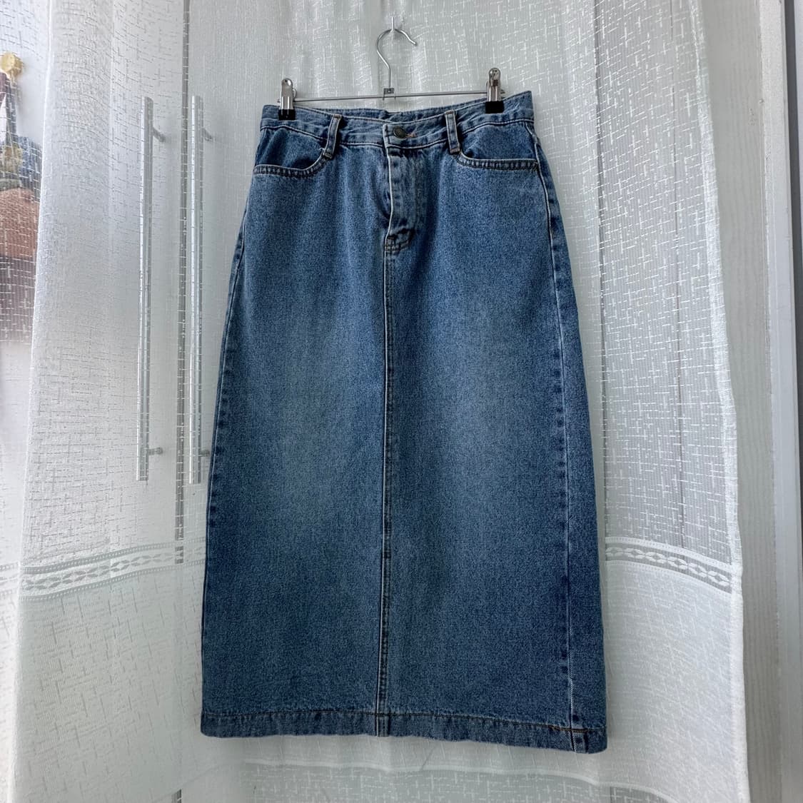 데님 청 롱스커트 M 상품이미지1