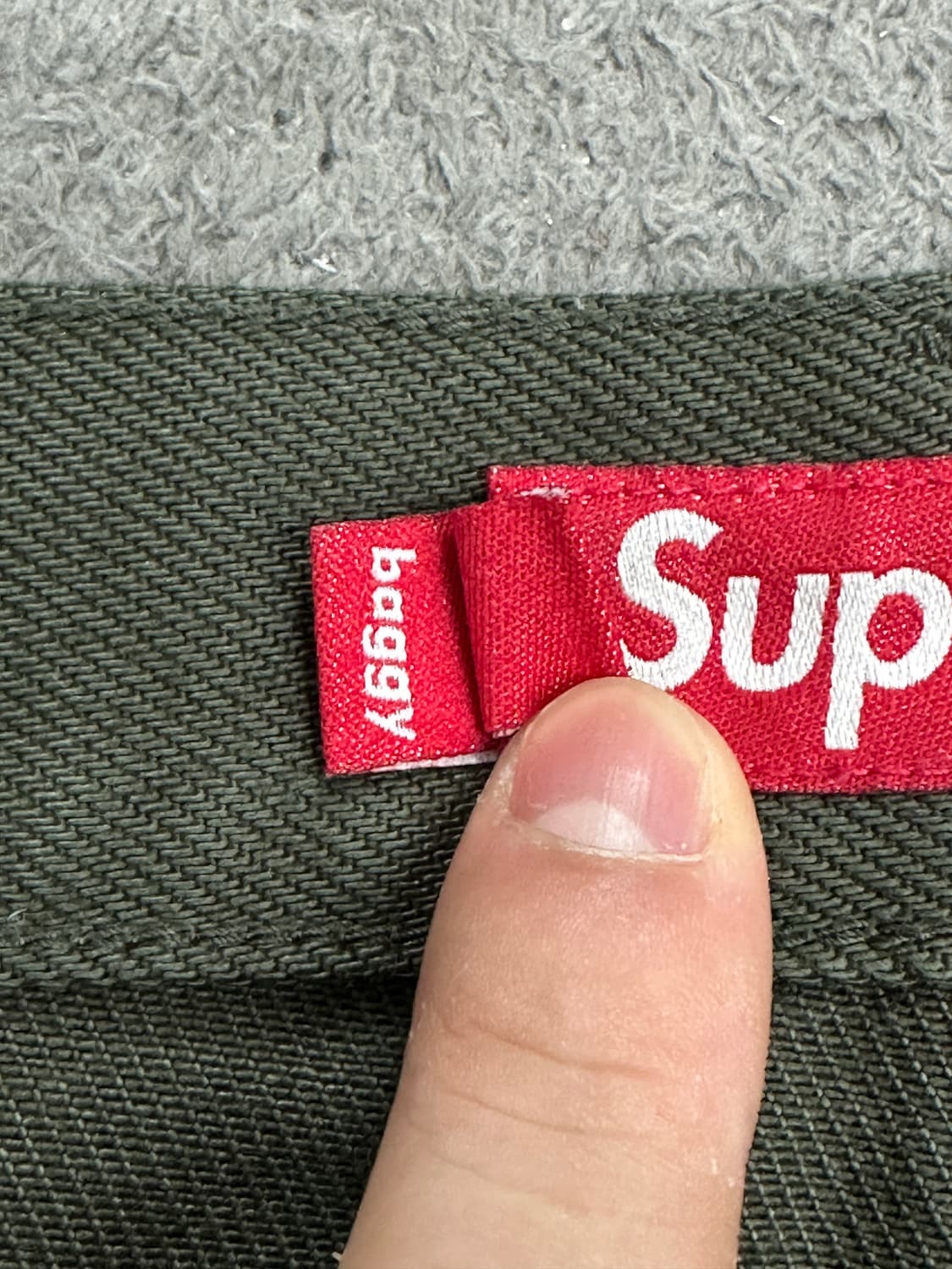 Supreme Baggy Jeans Olive 36 상품이미지8