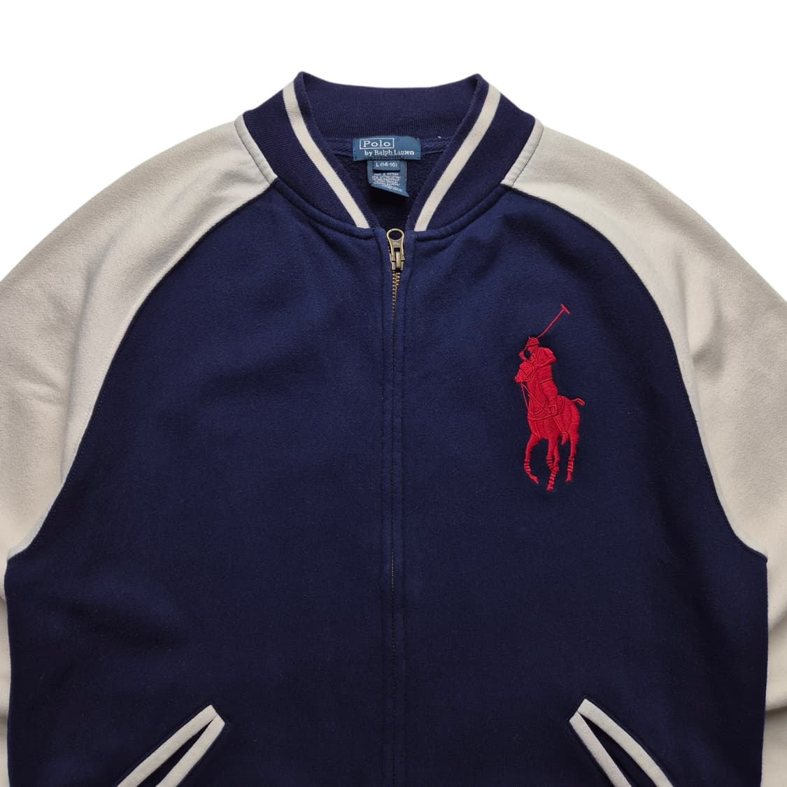 [L(14-16)] 폴로 랄프로렌 빅포니 바시티 집업자켓 상품이미지2