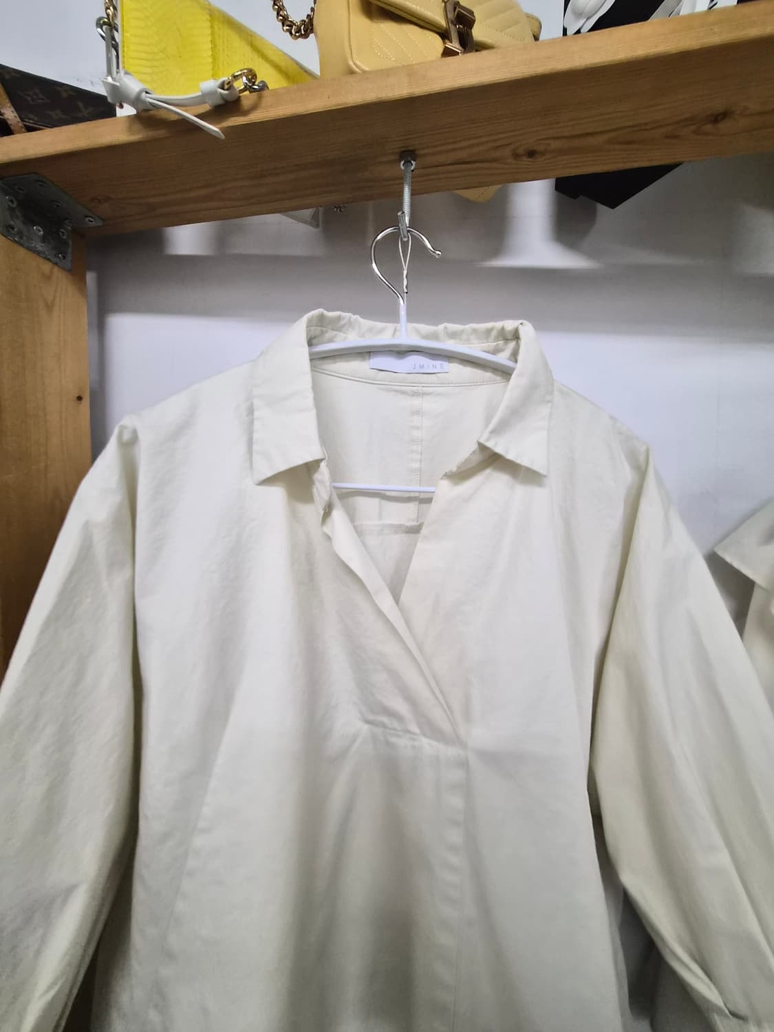 jmine 벌룬박시셔츠. 사이드 핀턱 입체 버뮤다 데님팬츠 상품이미지5