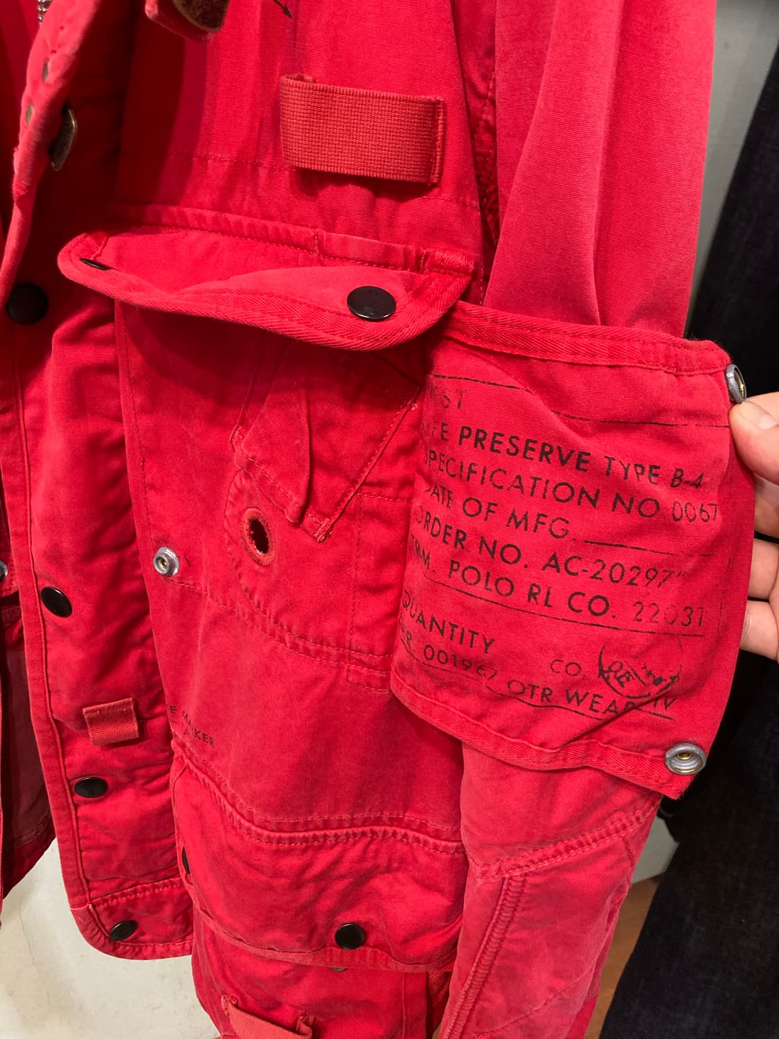 폴로 오리지날 90's 랄프로렌폴로 USRL 밀리터리 자켓 상품이미지10