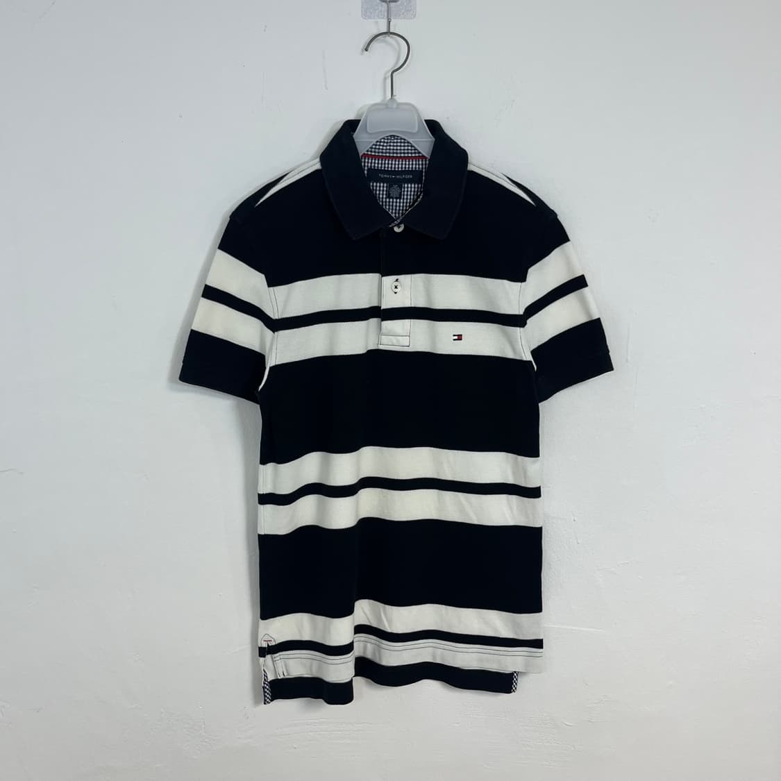 Tommy Hilfiger navy striped collar tee 상품이미지4