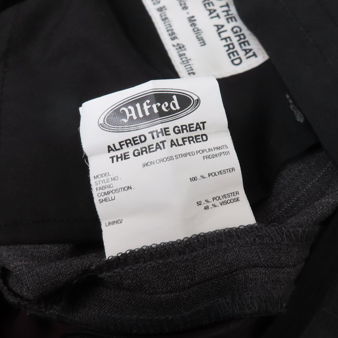 헤리티지플로스 알프레드 그레이 스트라이프 와이드 슬랙스 팬츠 30 상품이미지5