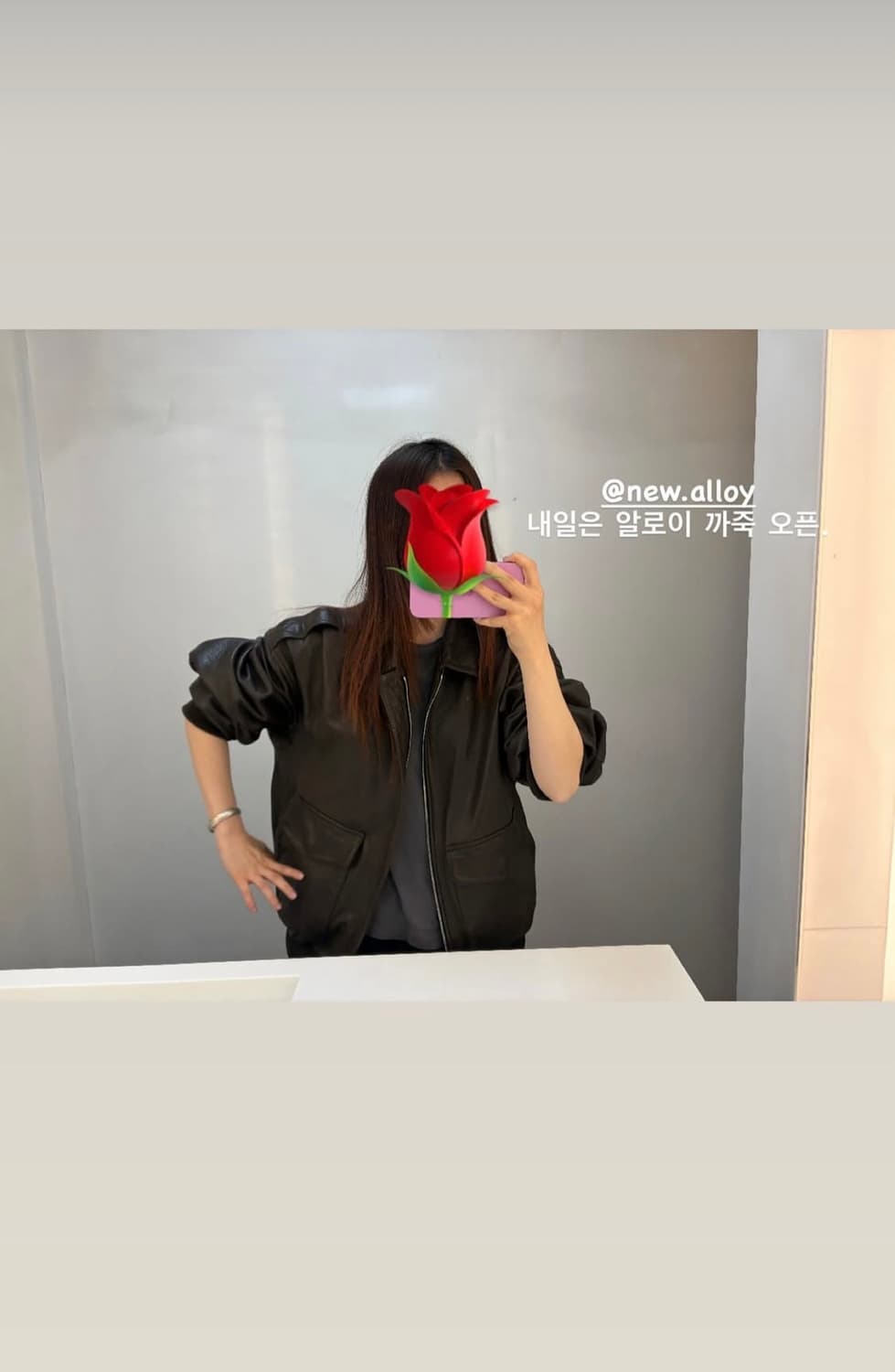 스튜디오 알로이 램스킨 레더자켓 블랙 상품이미지4