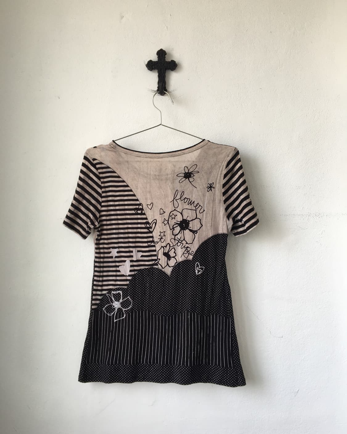 Pattern mixed t shirt 상품이미지3