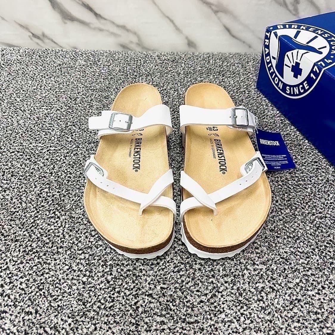 (정품/새상품) BIRKENSTOCK 버켄스탁 남성 마야리 화이트 상품이미지4