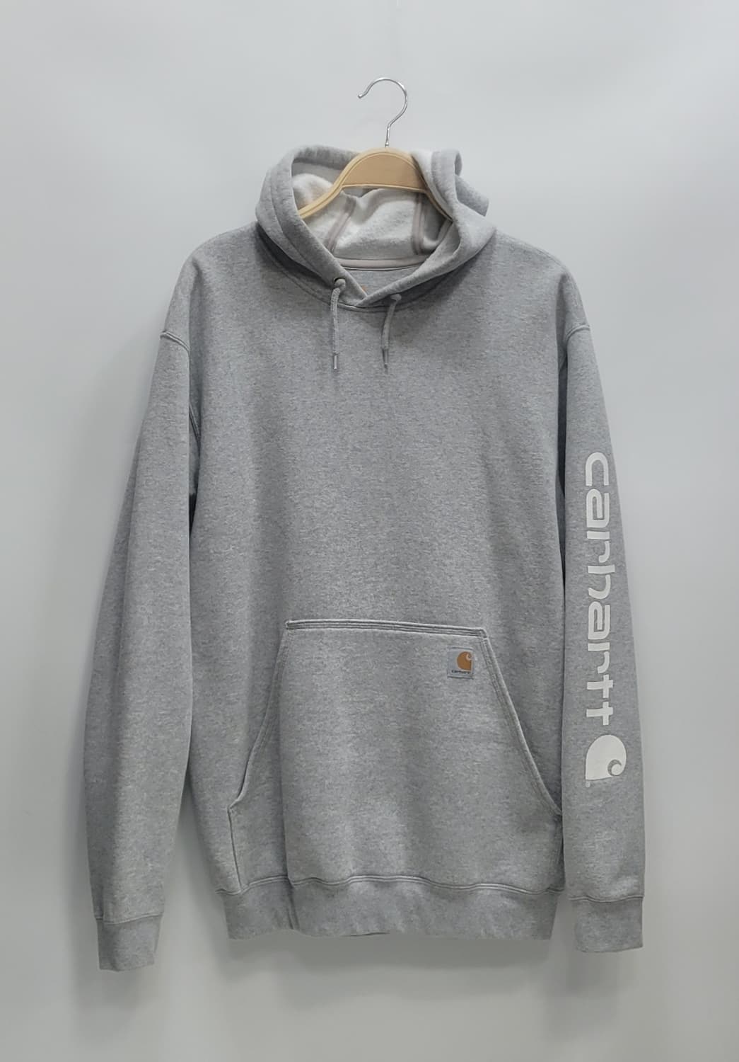 carhartt 칼하트 미드웨이트 팔로고 후드 티셔츠 / 남 M 그레이
 상품이미지1