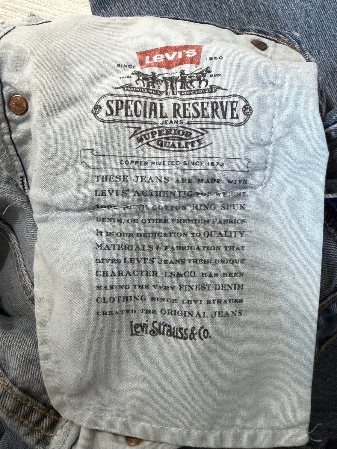리바이스 Special Reserve 509 데님 부츠컷 M 상품이미지7