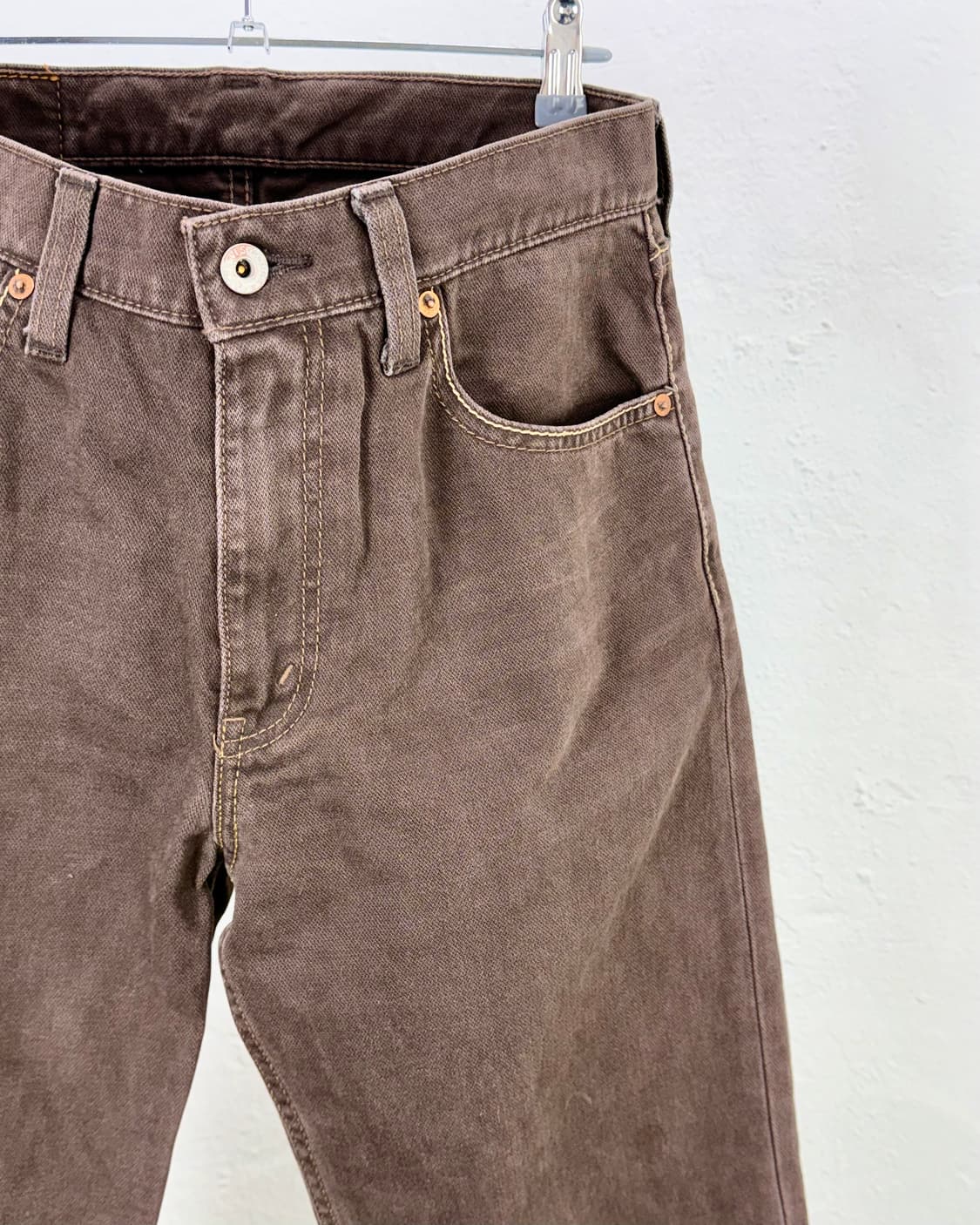 리바이스 브라운 502-37 재팬기 데님 팬츠 상품이미지3