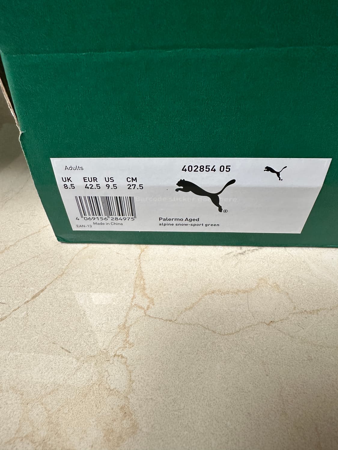 퓨마 팔레모 그린 그린+아이보리 스니커즈 275 상품이미지2