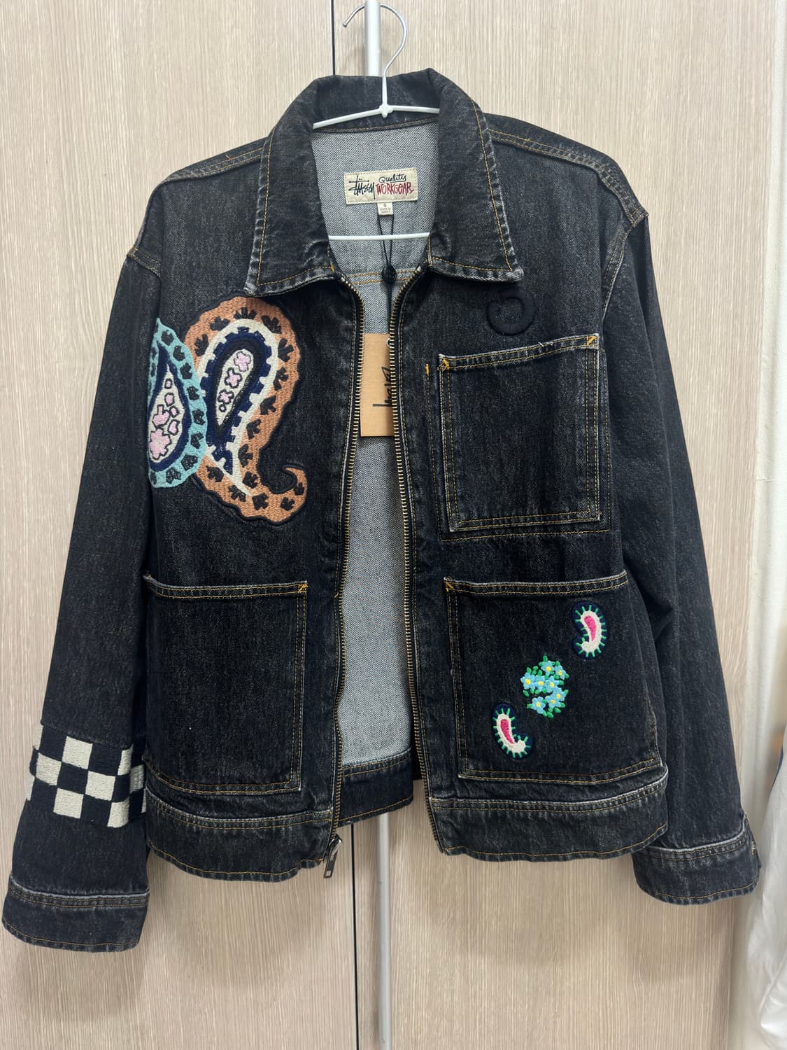 Stussy x Noma jacket 스투시 x 노마 흑청 데님 재킷 상품이미지1