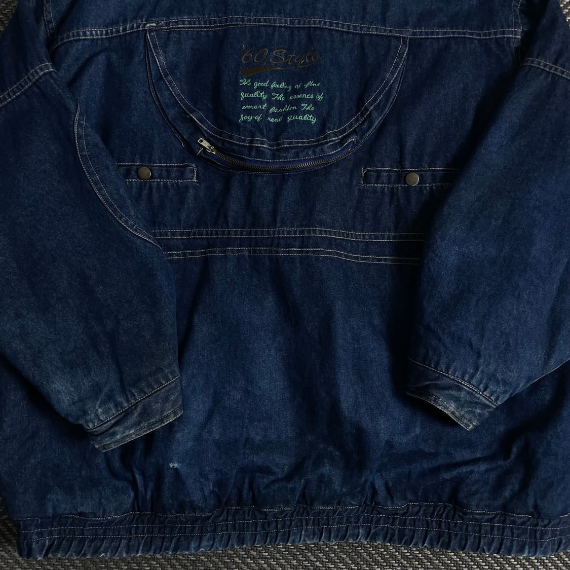 USA 오리지날 아메카지 빈티지 데님 자켓o 3526 상품이미지6