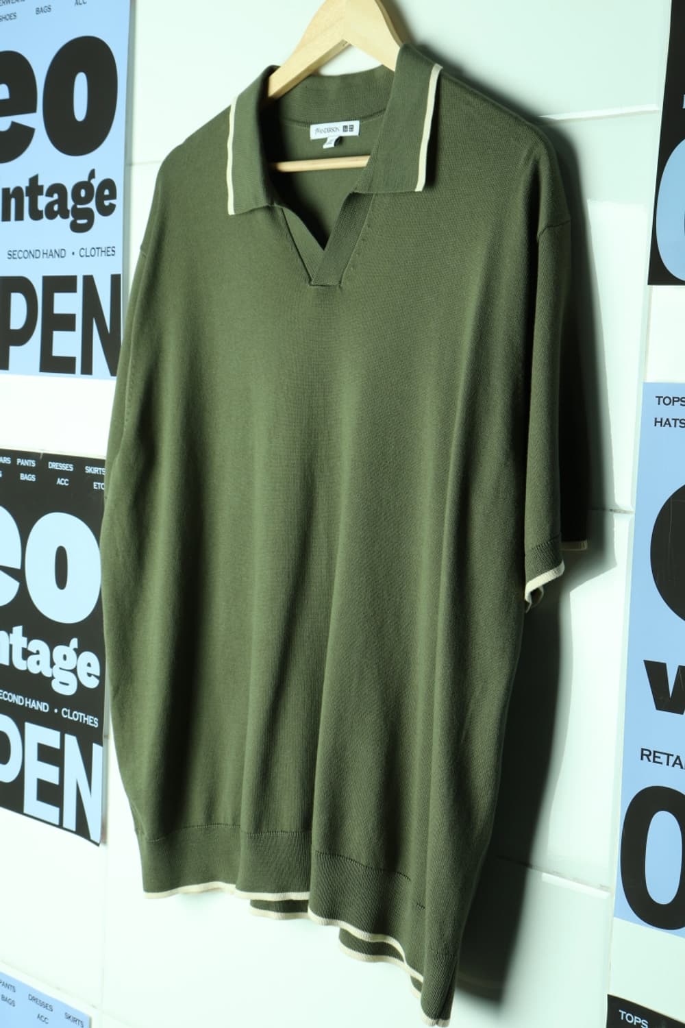 (2XL-3XL) 유니클로 반팔 카라 티셔츠 빅사이즈 링거-H31823 상품이미지1