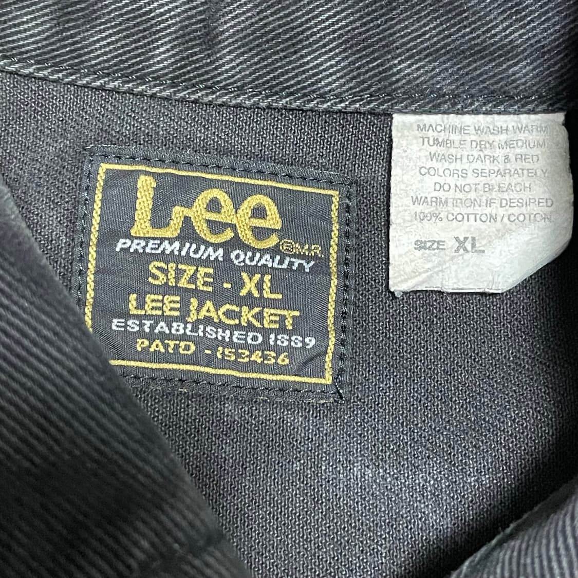 [XL] Lee 빈티지 블랙 트러커 데님자켓 상품이미지2