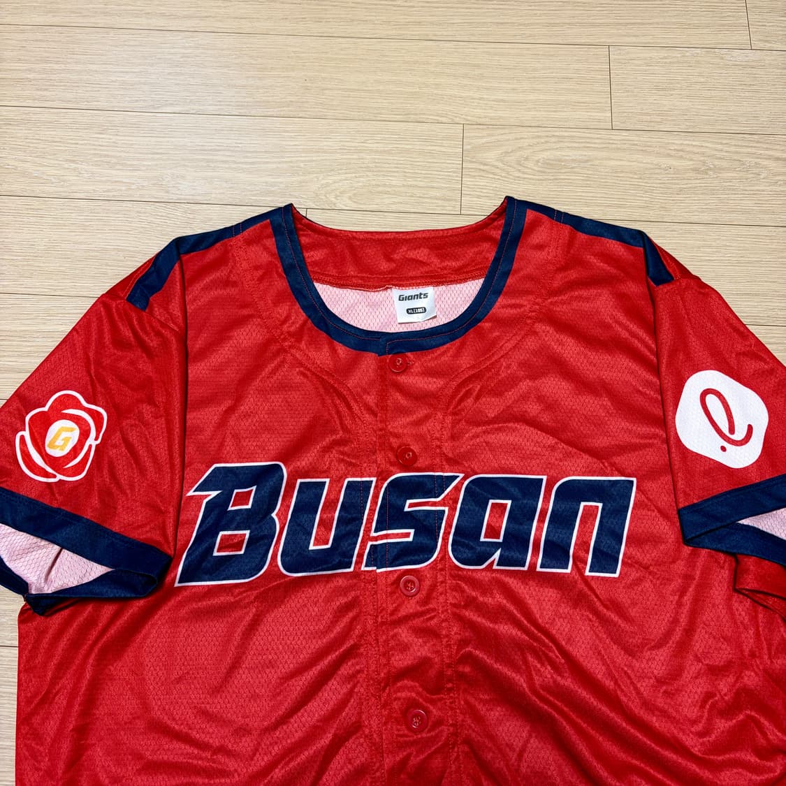 롯데 자이언츠 동백 반팔 야구 유니폼  상품이미지3