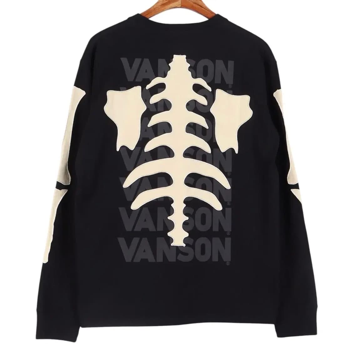 XL 벤슨 본패치 롱슬리브 티셔츠 블랙 상품이미지2