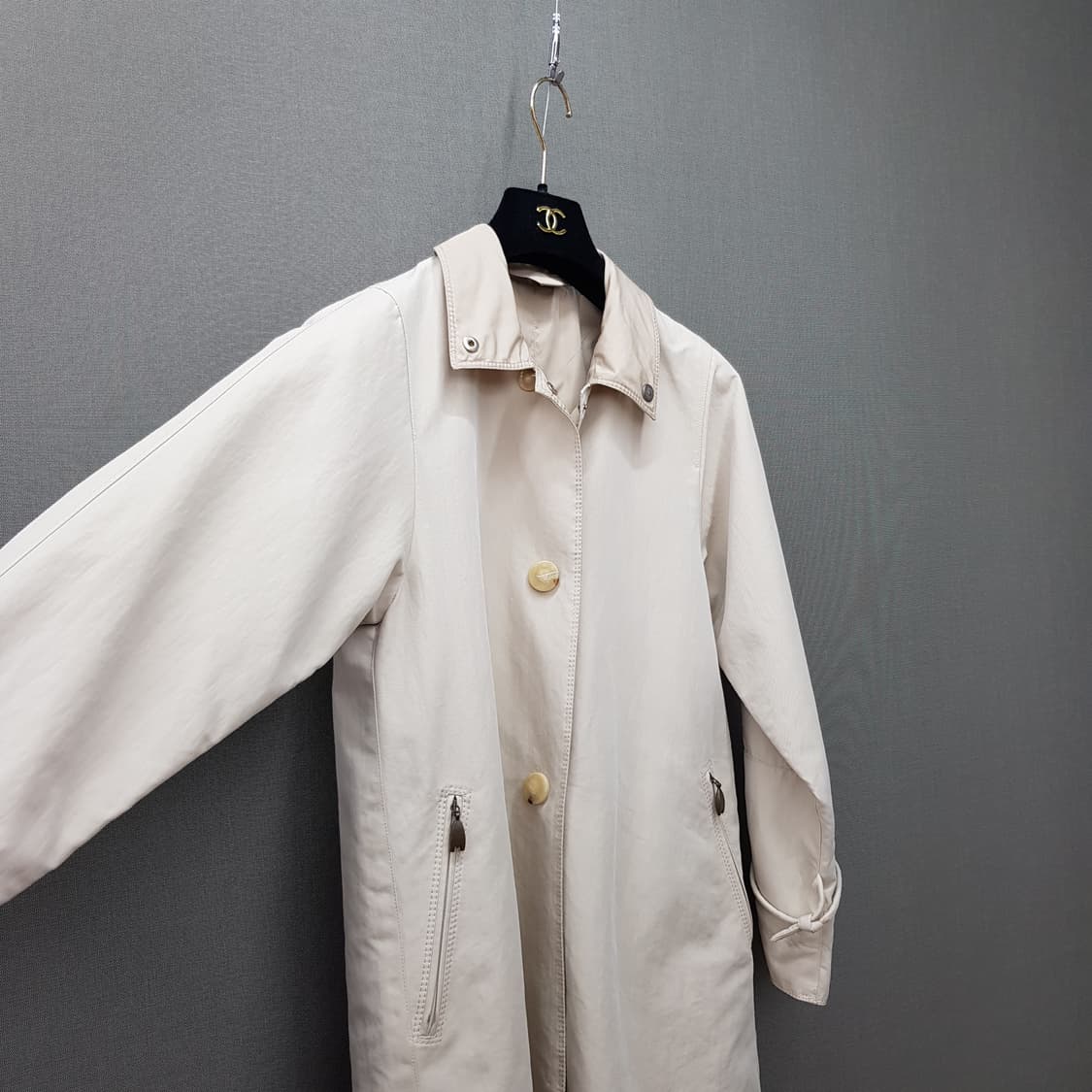 막스마라 리버시블 스탠드카라 트렌치 코트 40사이즈 상품이미지3