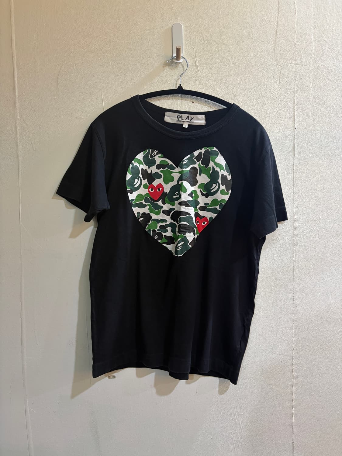 CDG x BAPE 우먼티셔츠 L 상품이미지1