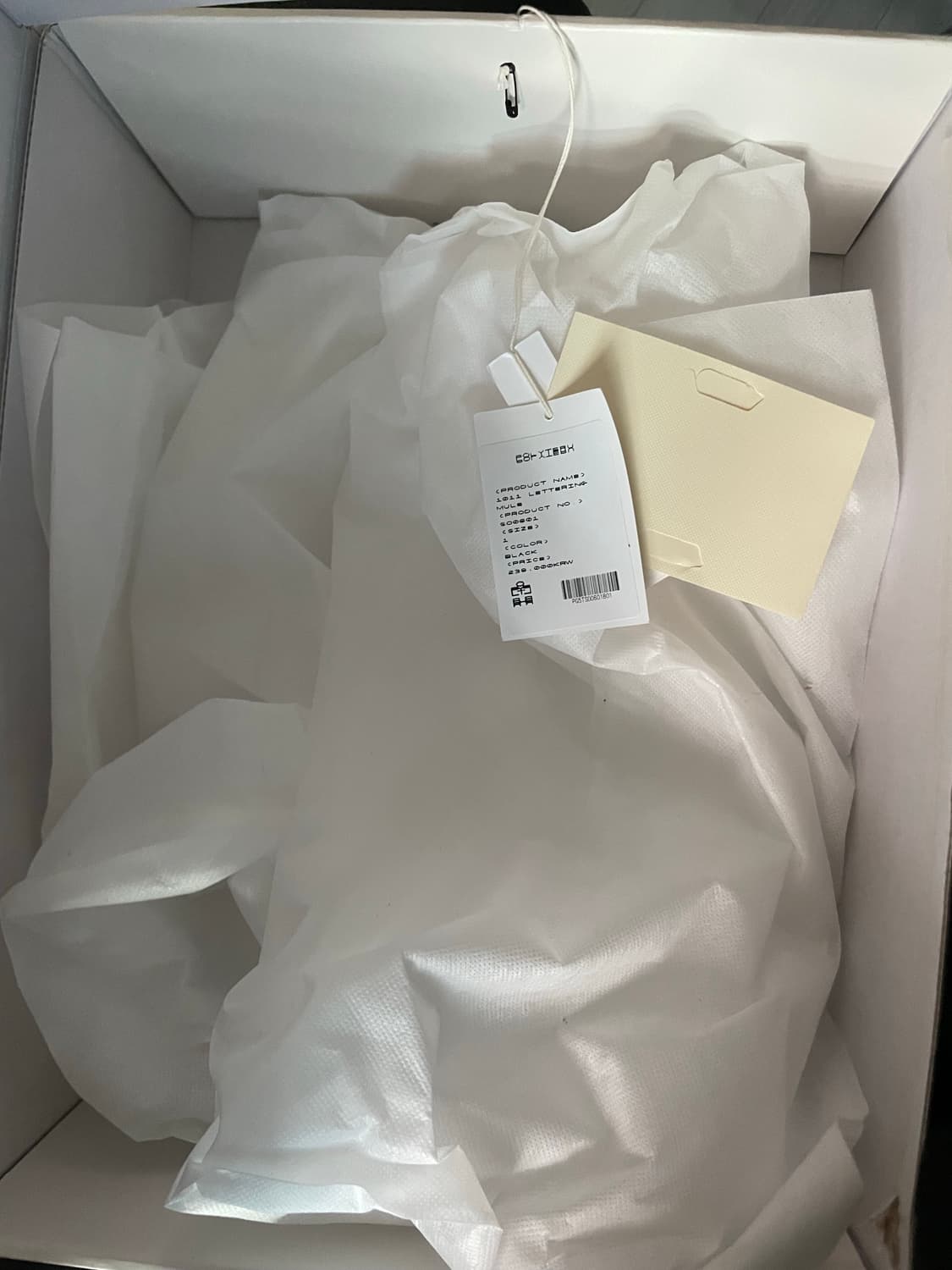 1) 폴리테루 1011 레터링 뮬 블랙 상품이미지5