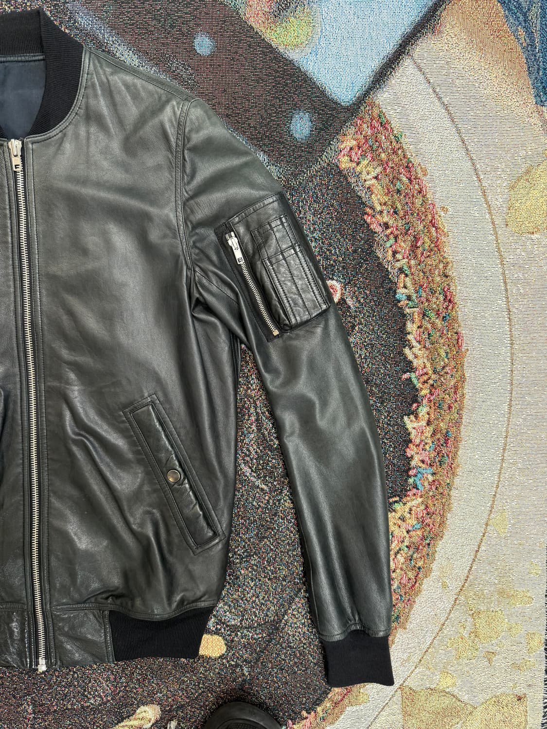 릭오웬스 양가죽 봄버 자켓  상품이미지2