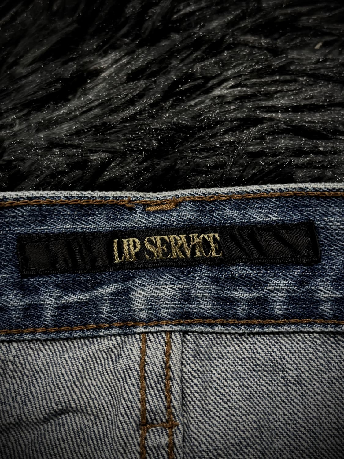 LIP SERVICE 화이트 워싱 데미지 부츠컷 데님팬츠 상품이미지9