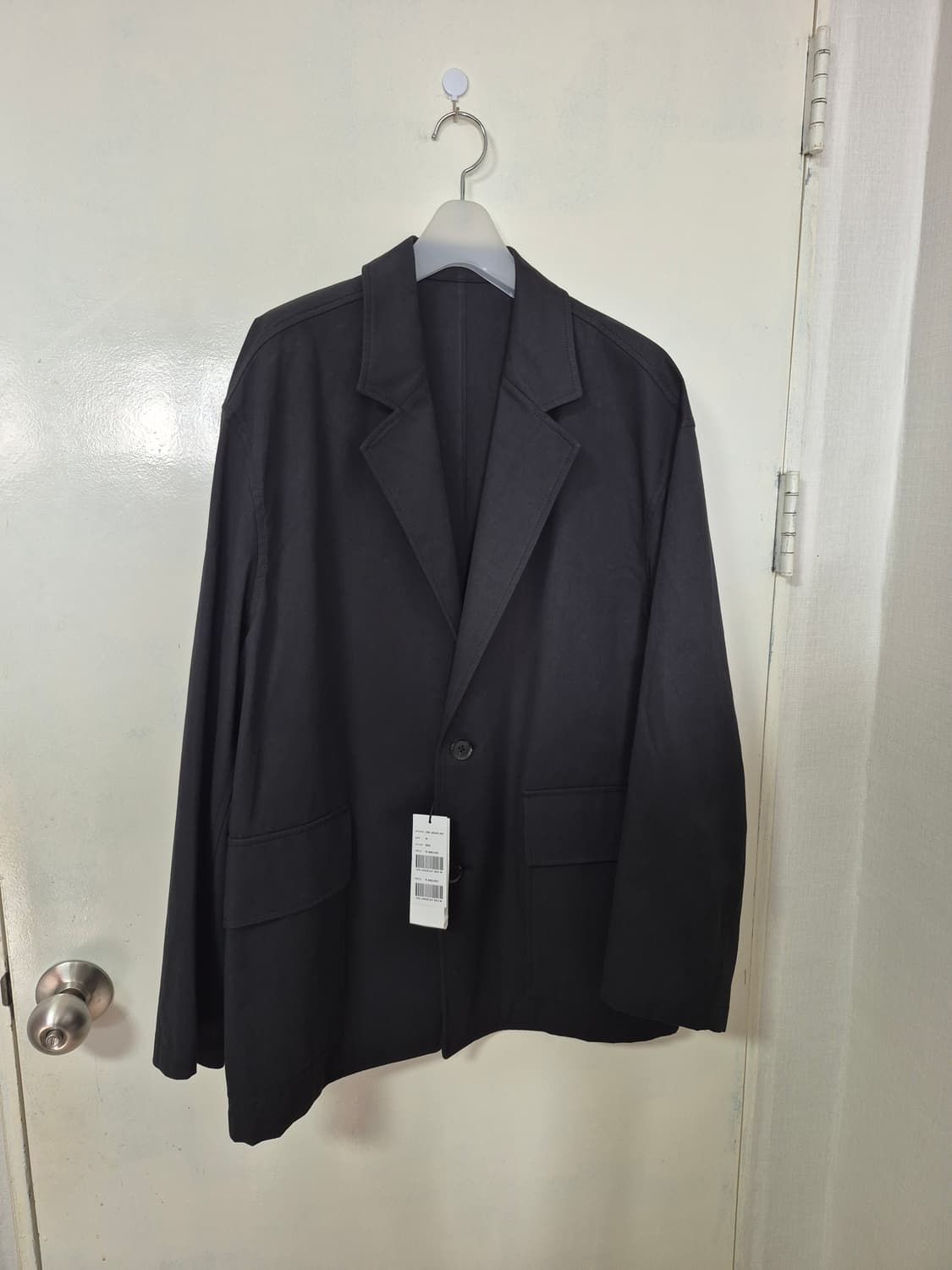 커스텀멜로우 Black Oversized Fit Cotton 자켓 상품이미지4