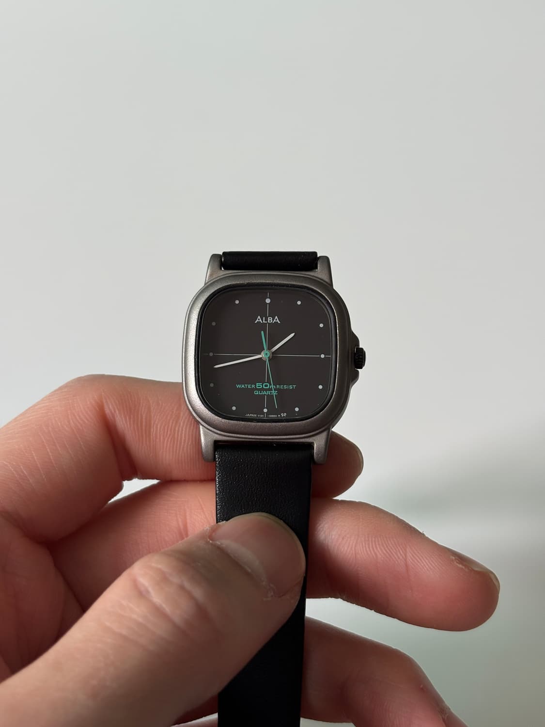 ALBA 1990년대 빈티지시계 블랙 다이얼 스퀘어 쿼츠 여성 상품이미지3