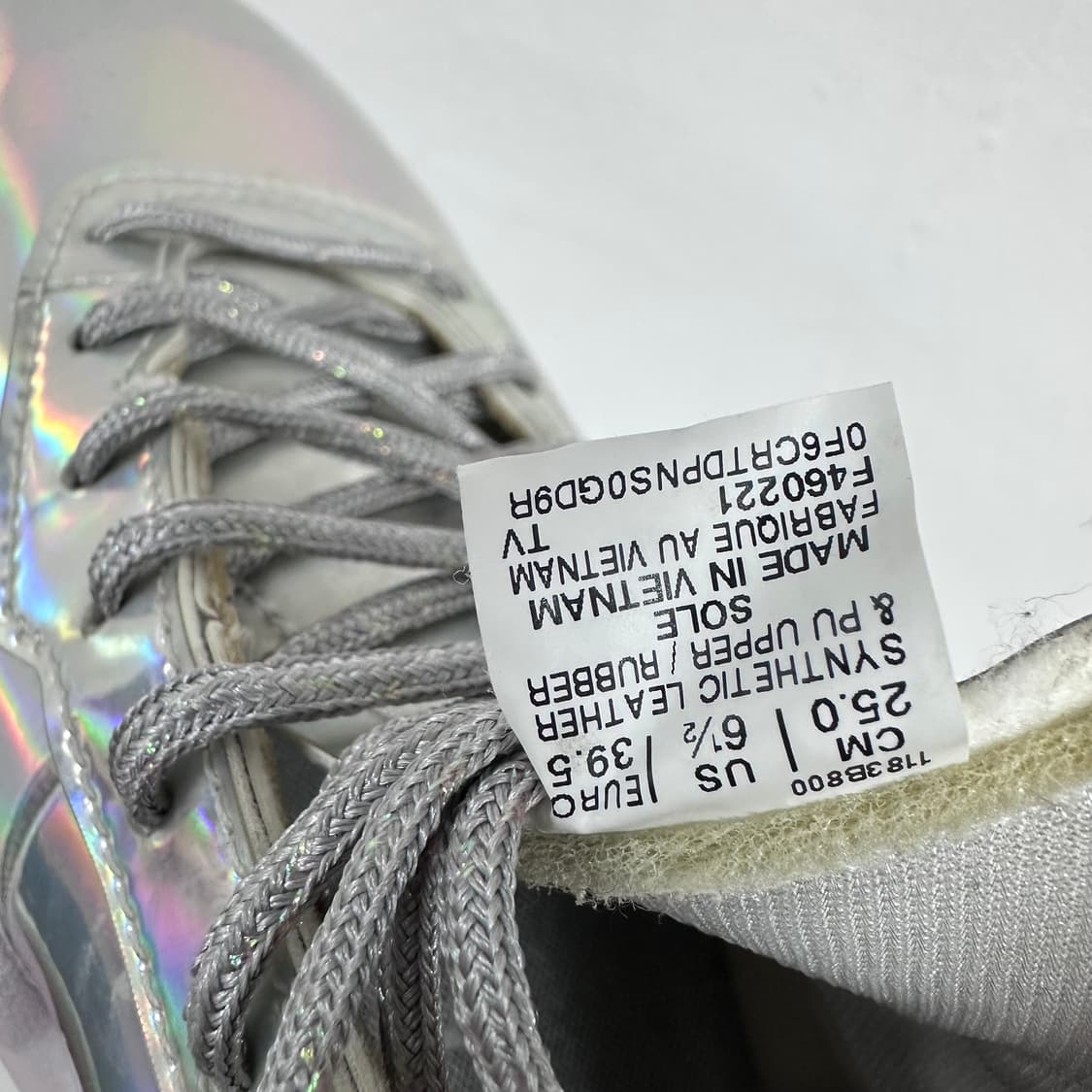 오니츠카타이거 x 신데렐라 오로라 홀로그램 스니커즈 운동화 250 상품이미지9