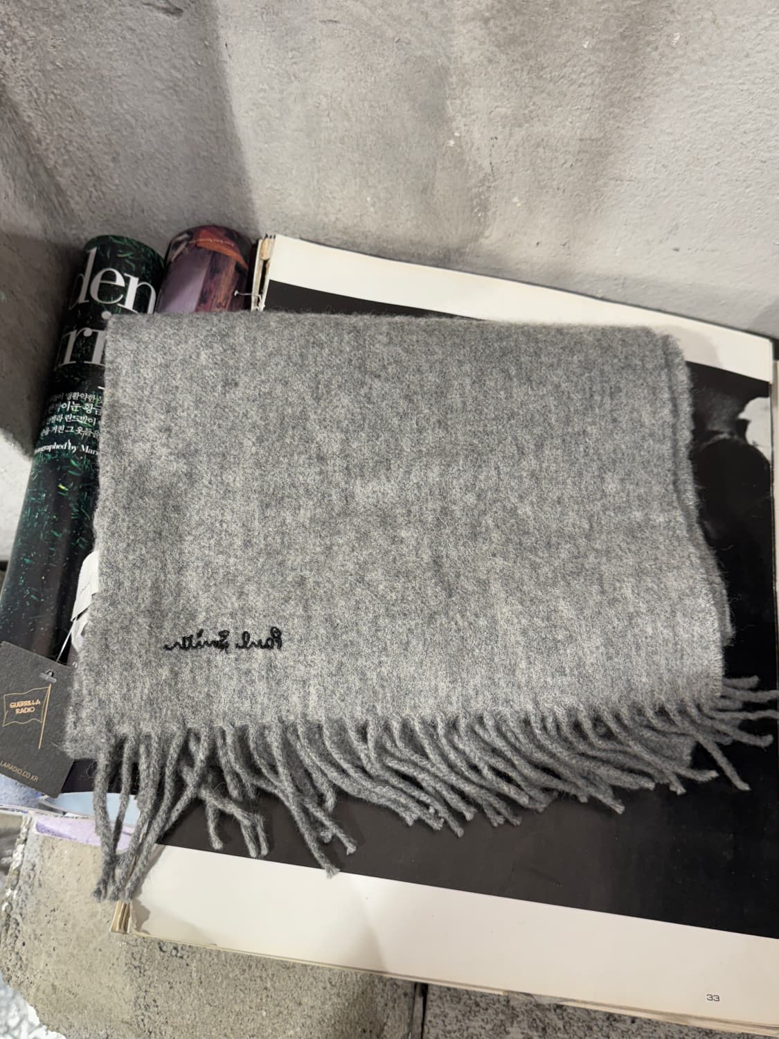 Paul Smith lambswool gray muffler 상품이미지1
