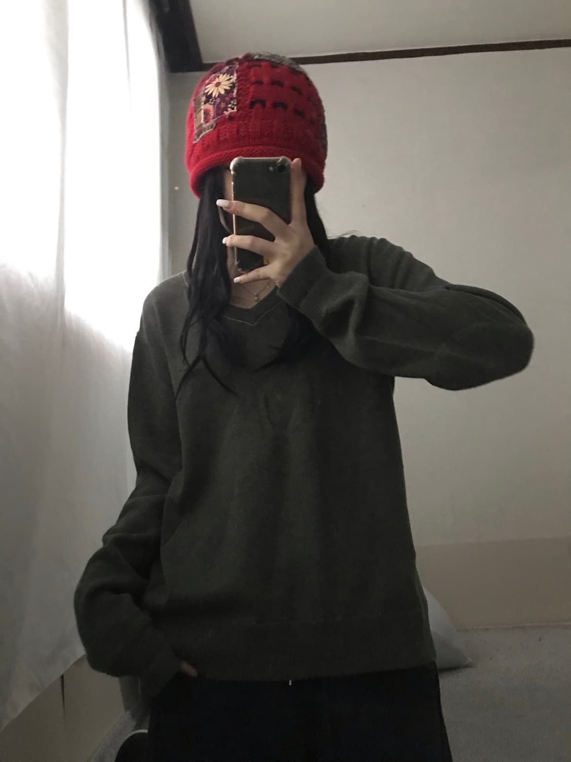 폴로 진스 카키 루즈핏 니트 상품이미지3