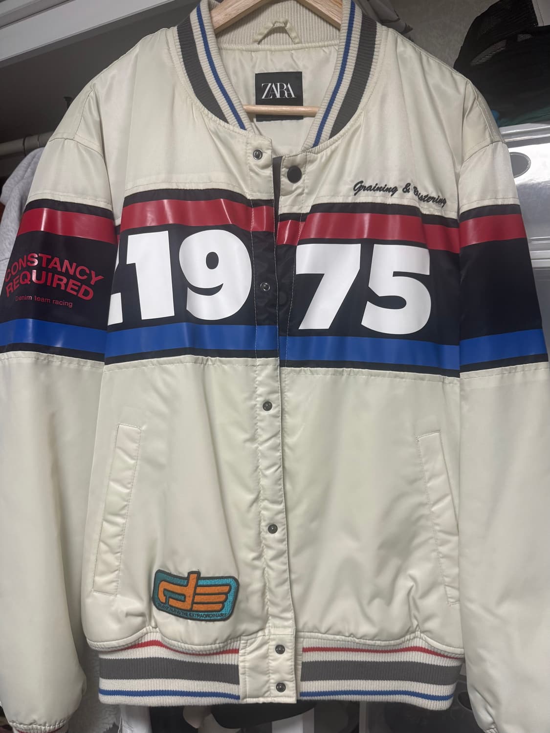 자라 레이싱 바시티 자켓 XL 상품이미지2