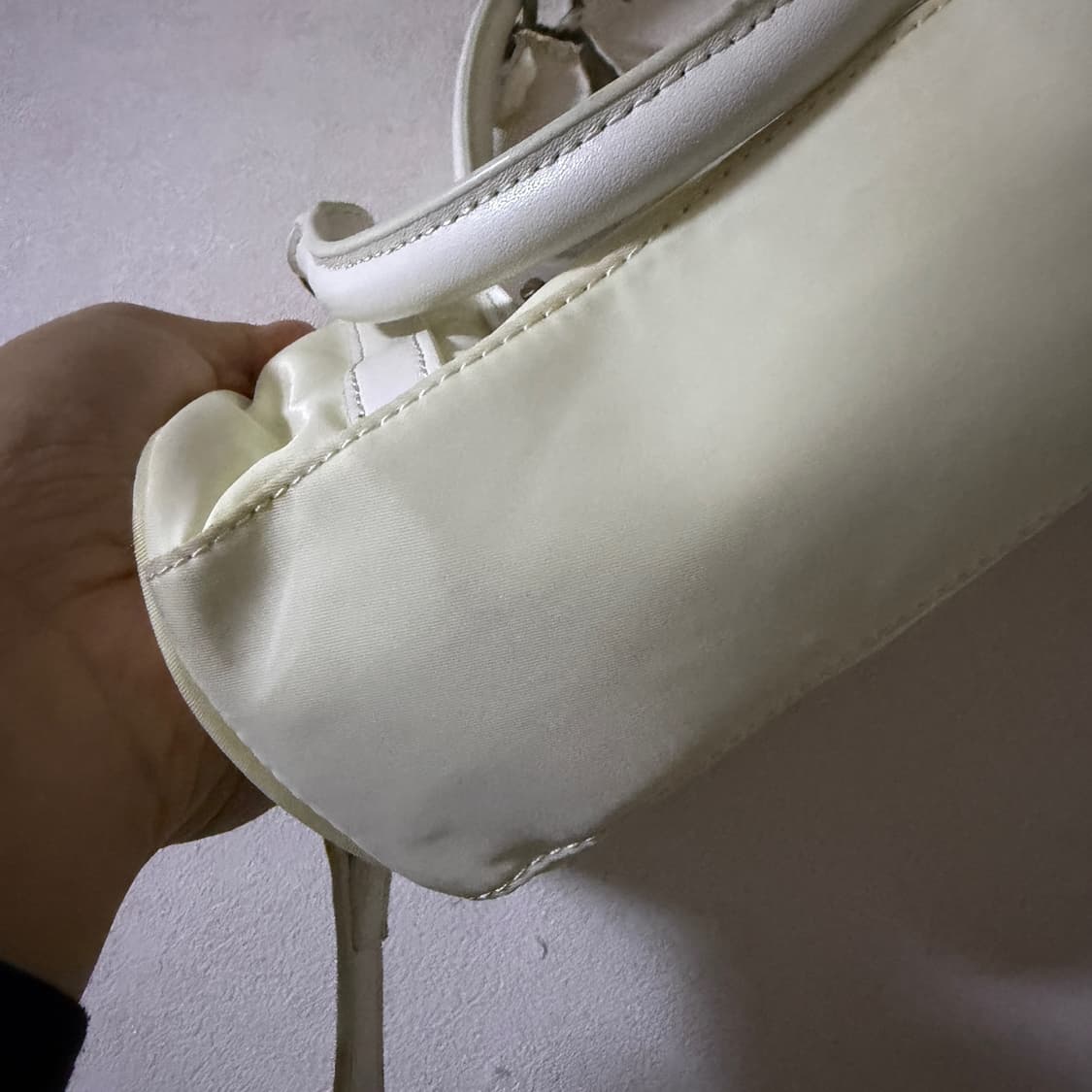 마뗑킴 베이비스포티 토트&크로스백 미니 아이보리 상품이미지9