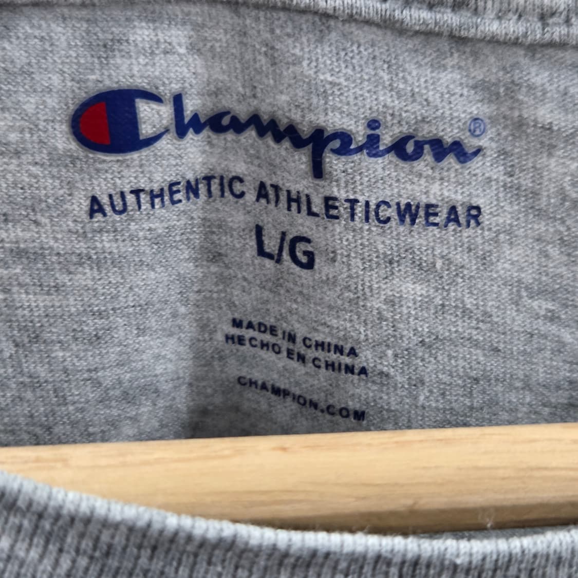 챔피온 스펠로고 프린팅 반팔티 그레이 L  상품이미지3