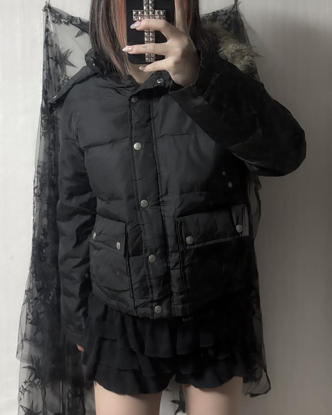 펑크 카고 포켓 패딩 상품이미지2