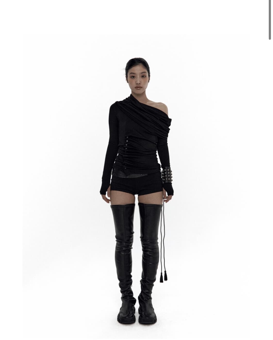 카시코 카울 버튼탑 롱슬리브 상품이미지5