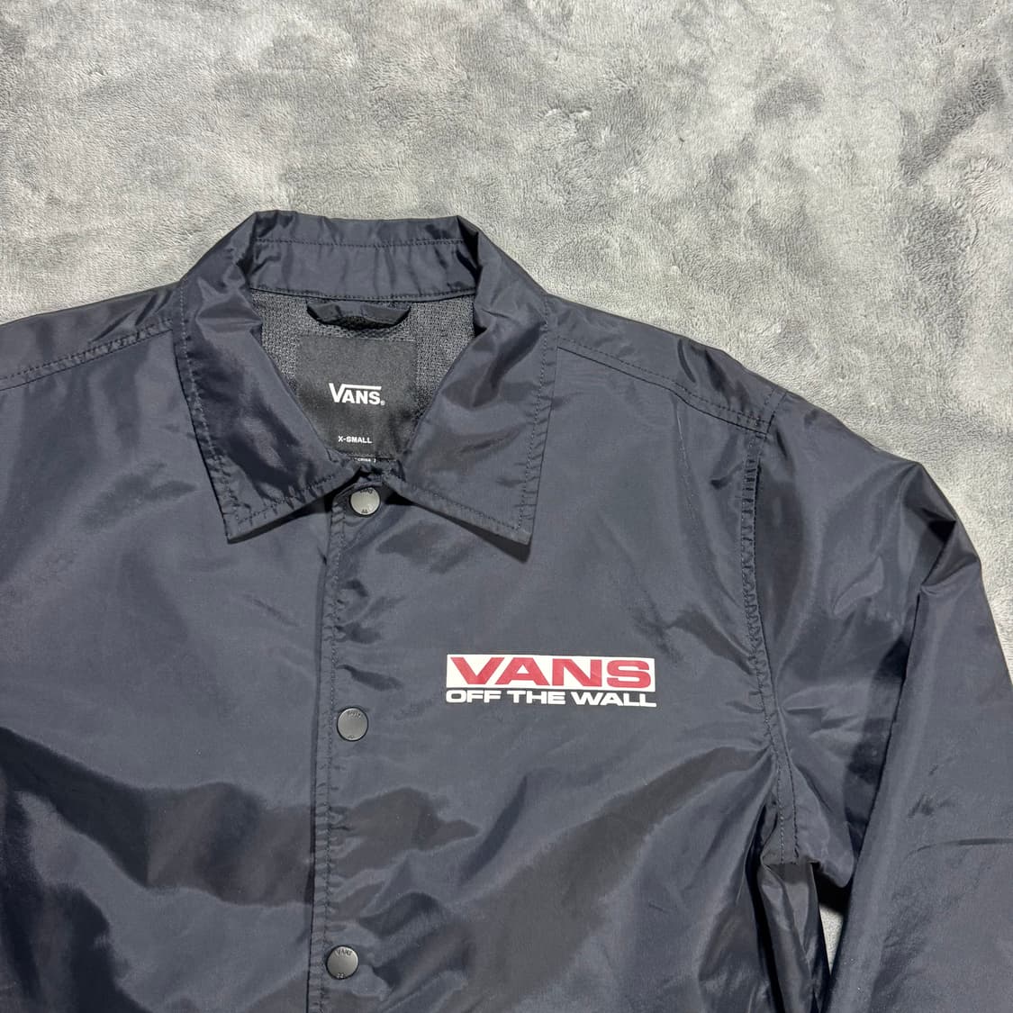 반스 백프린팅 블랙 코치자켓 상품이미지2