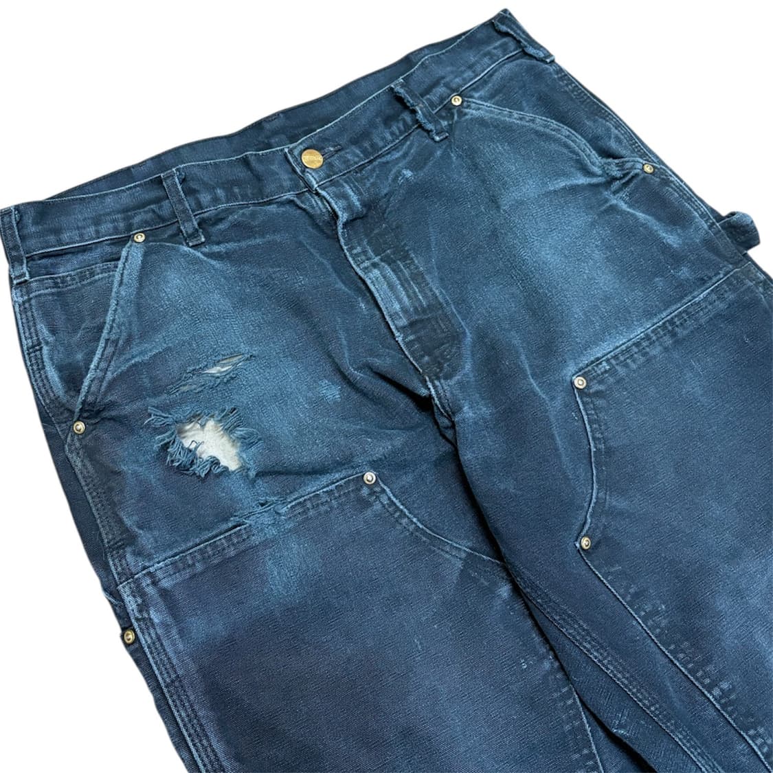 칼하트 b01 더블니 usa 블랙 faded 상품이미지4