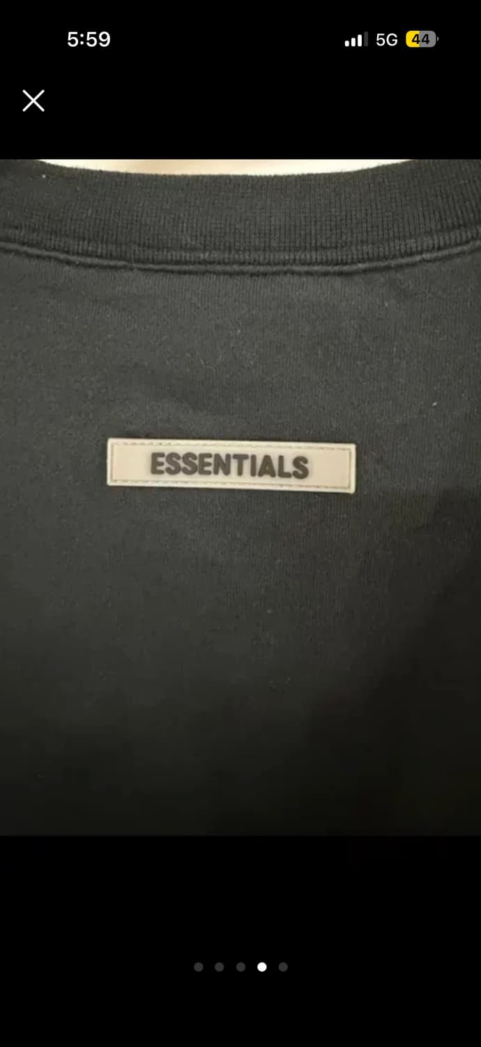 에센셜 맨트맨 블랙 S 상품이미지4